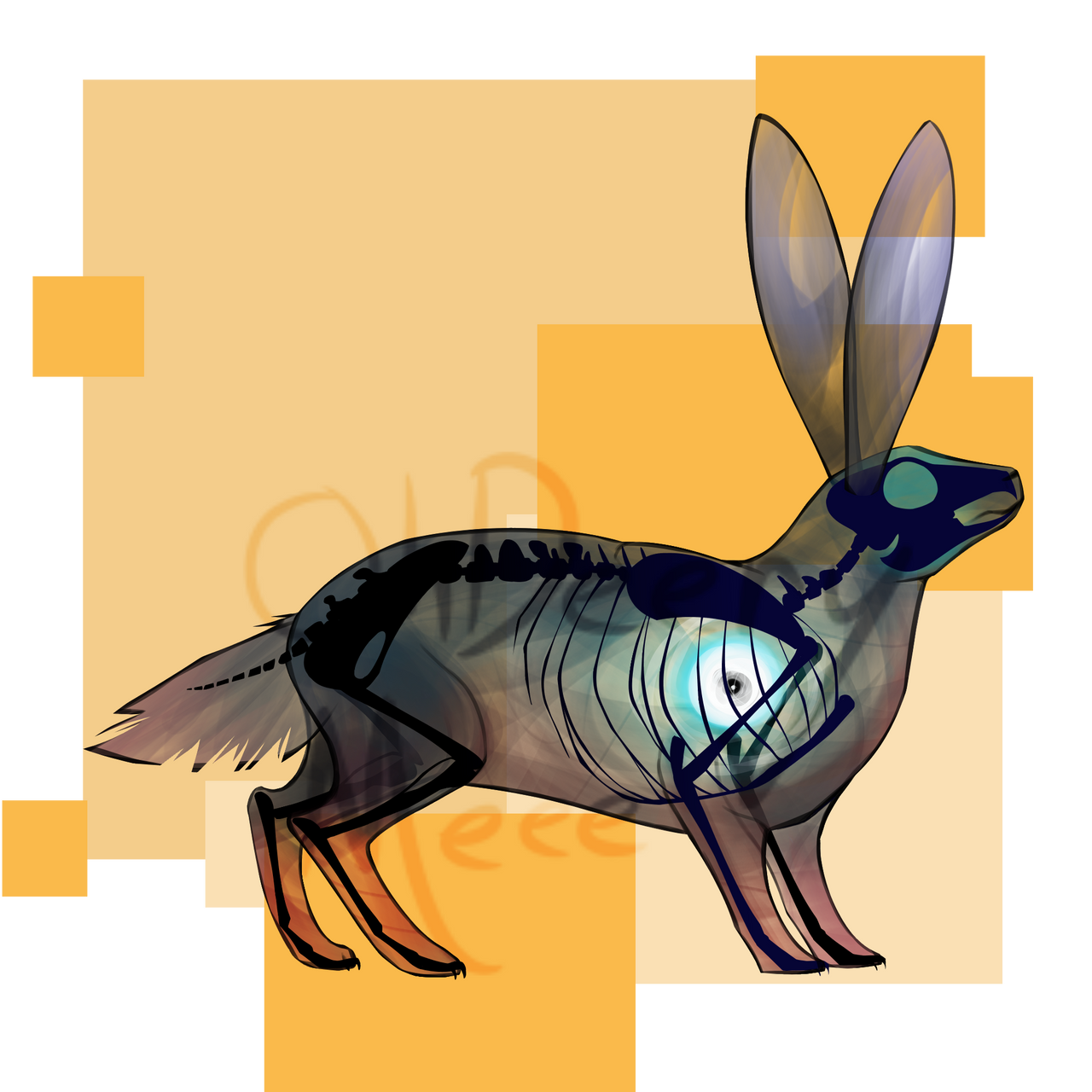 Ghostly Rabbit (OPEN, $25) Ghost Bunny by OhDeeryMeee on DeviantArt
