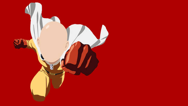 Saitama Flying Punch Vector Wallpaper