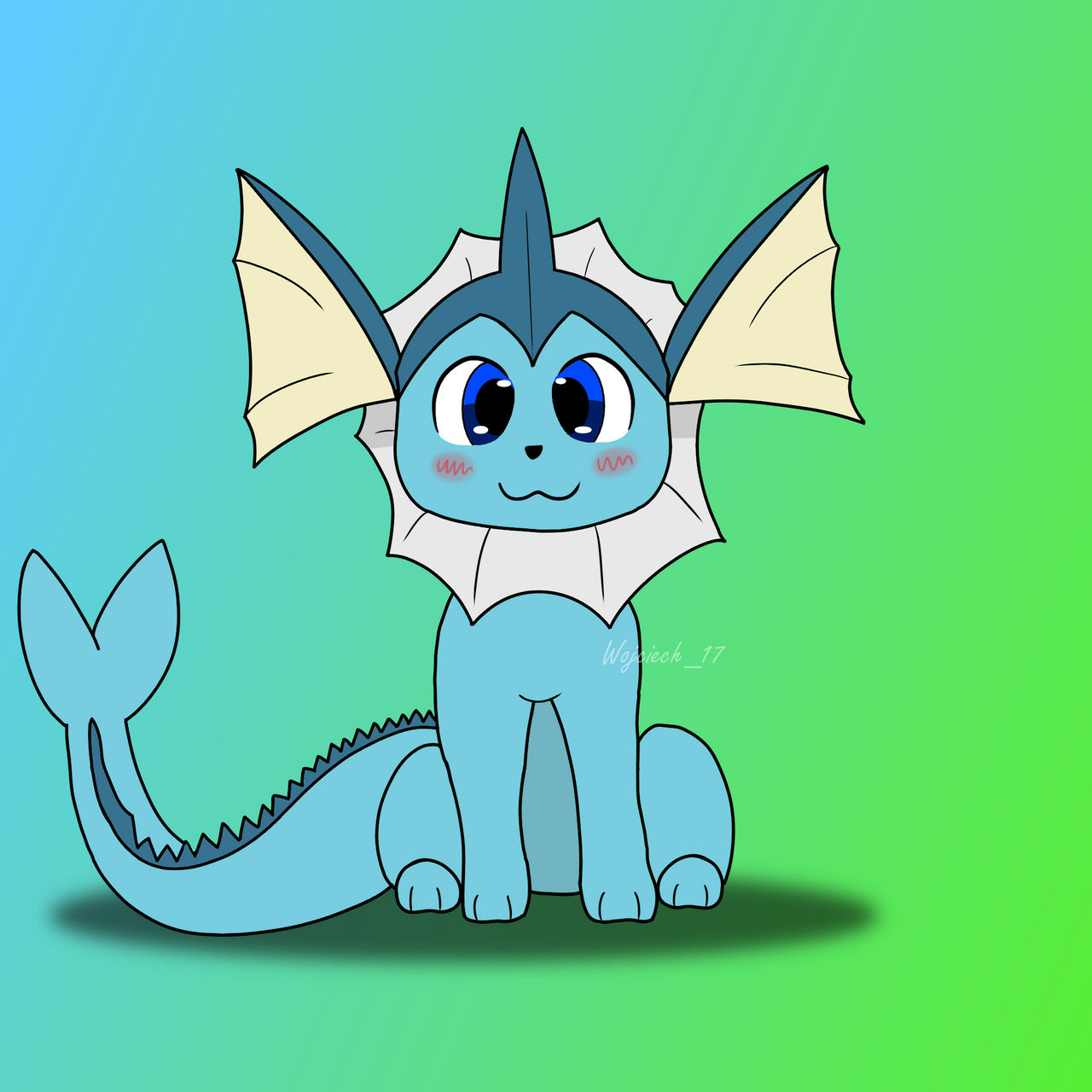 Vaporeon by Wojciech17 on DeviantArt