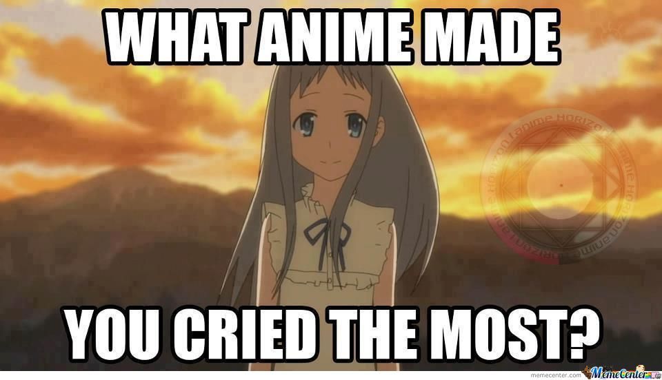 Which anime made you cry the most? by link5mario on DeviantArt