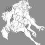 [p2u] Big Werewolf Lineart