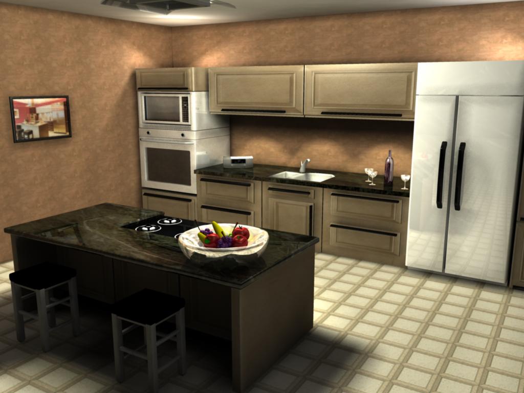 Mental Ray Kitchen 1