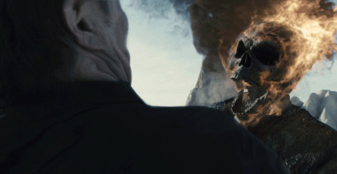 In your FACE!: Ghost Rider 2 GIF