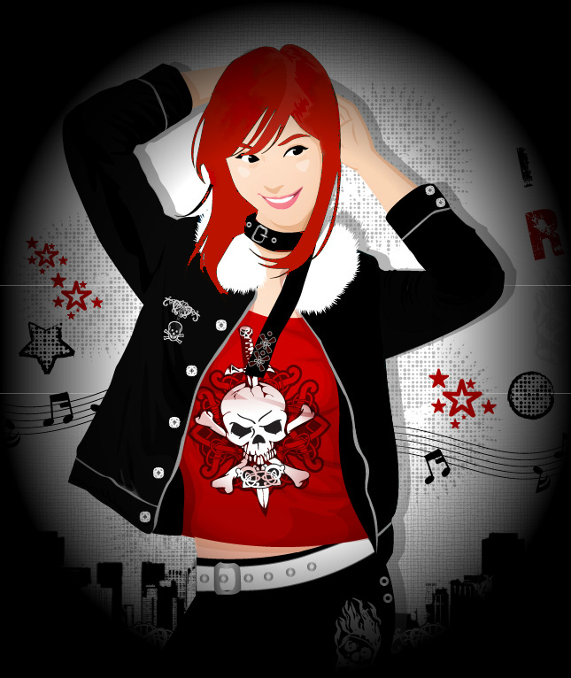 Rocker Chick by Darc-Nausicaa on DeviantArt