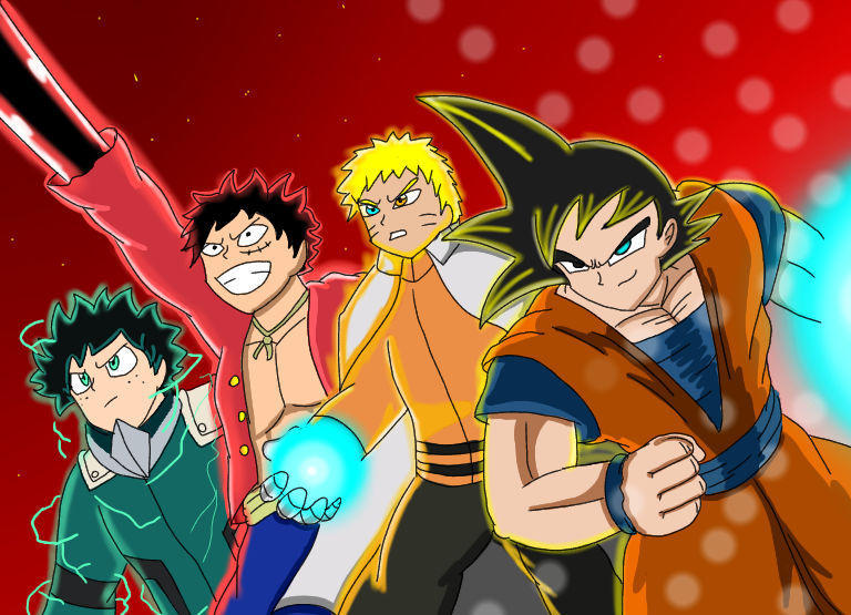 Dragon ball Z x Boku no hero academia by HAPPY-PARTY-MAN on DeviantArt