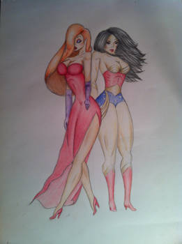 Jessica Rabbit and Wonder Woman