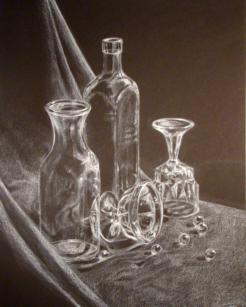 White Pencil Glass Study