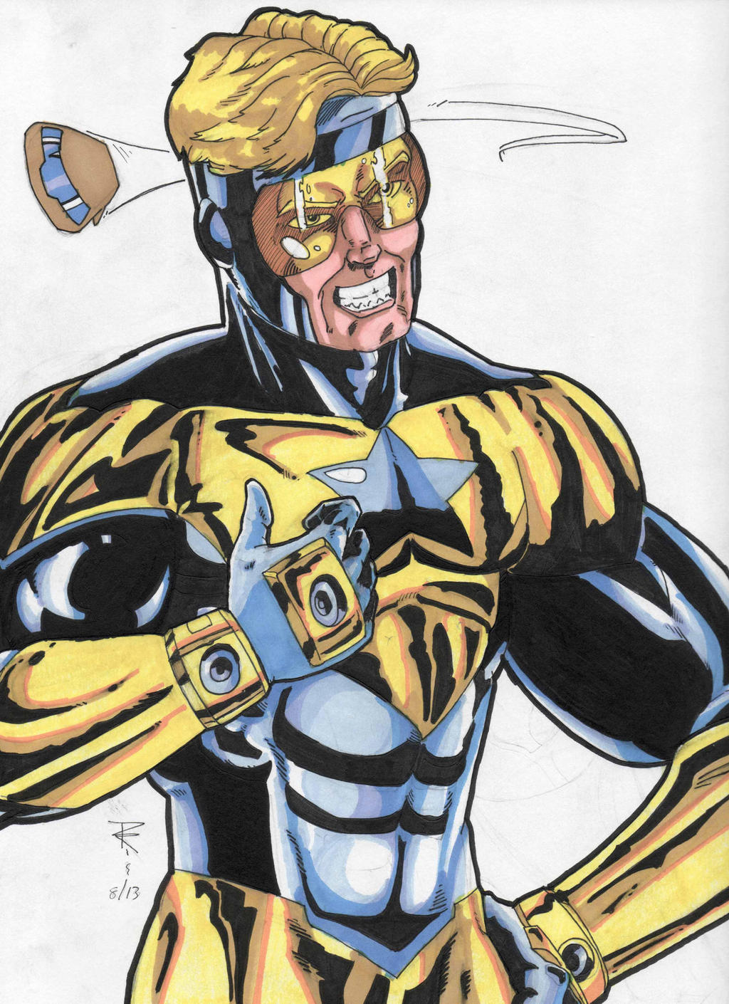 Booster gold commission piece.