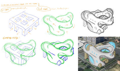 Trans-formalism: Architectural concept sketches