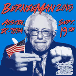 BernieMan 2015 'Run The Jewels' themed Event Flyer