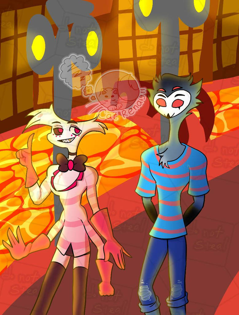 Stolas Angel Angel Dust and Stolas :3 by Catrena911 on DeviantArt