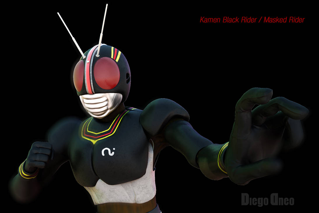 Masked Rider - Kamen Black Rider 3D by dneobr on DeviantArt