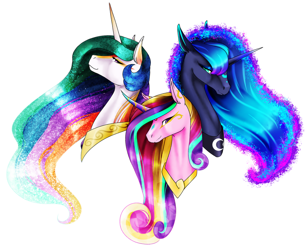MLP  speedpaint Headshot Rainbow Power Princesses  by   MLP  speedpaint Headshot Rainbow Power Princesses  by