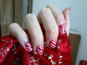 My nail art test for Christmas