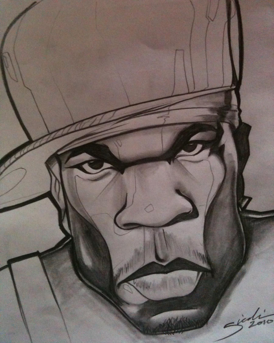Rapper 50 Cent Drawing By KillerKreationsInc On DeviantArt rapper-50-cent-drawing-by-killerkreationsinc-on-deviantart