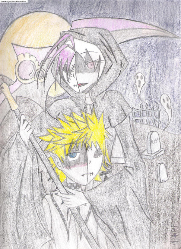 Halloween Izzy and Roxas by extendedorganization on DeviantArt