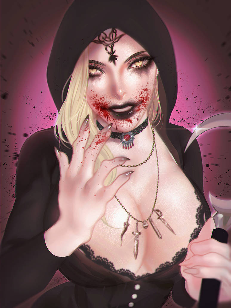 fresh blood by PSYCHOACIID on DeviantArt  Resident evil, Vampire girls,  Personalize art