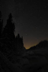 Night sky over Tannforsen