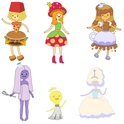 Adventure Time Princesses Adopt (OPEN 4 / 6) by Inu-Akamaru
