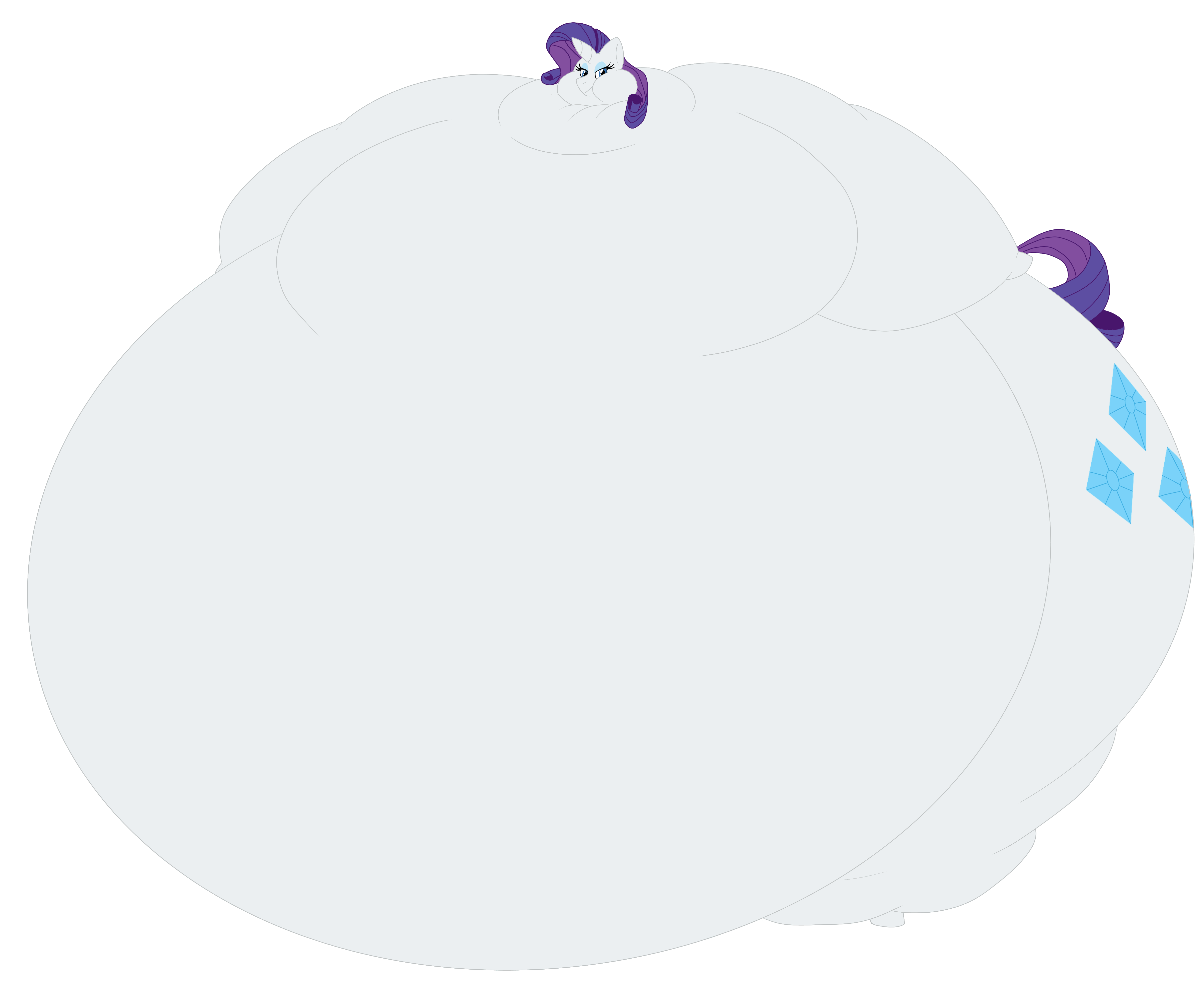 Puffed Rarity Deviantart Round Rarity by PixieKanga-loon on DeviantArt