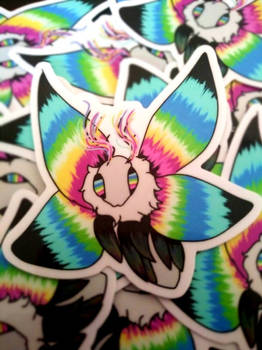 Queer Pride Moth Stickers