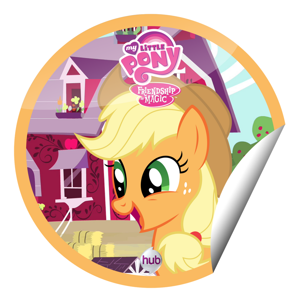 Applejack Sticker by AlphaPonz on DeviantArt