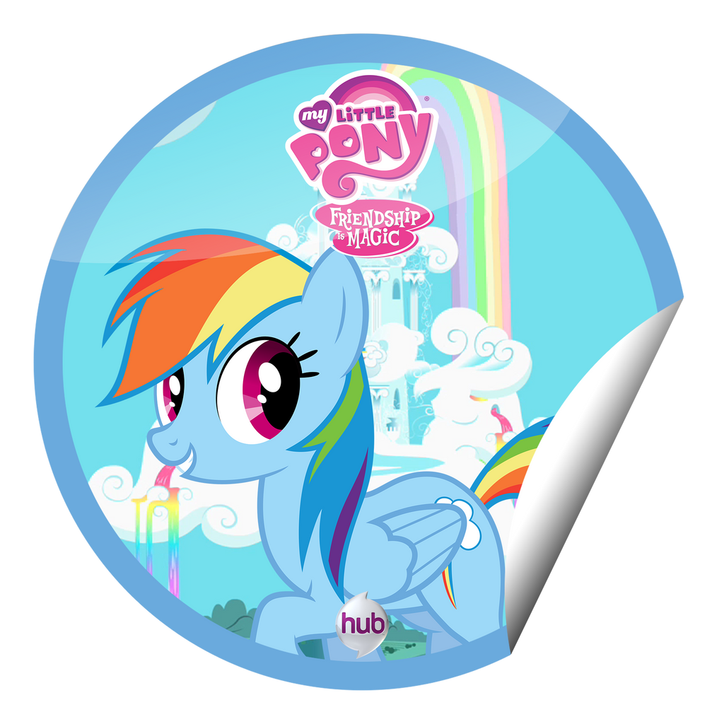 Rainbow Dash Sticker by AlphaPonz on DeviantArt