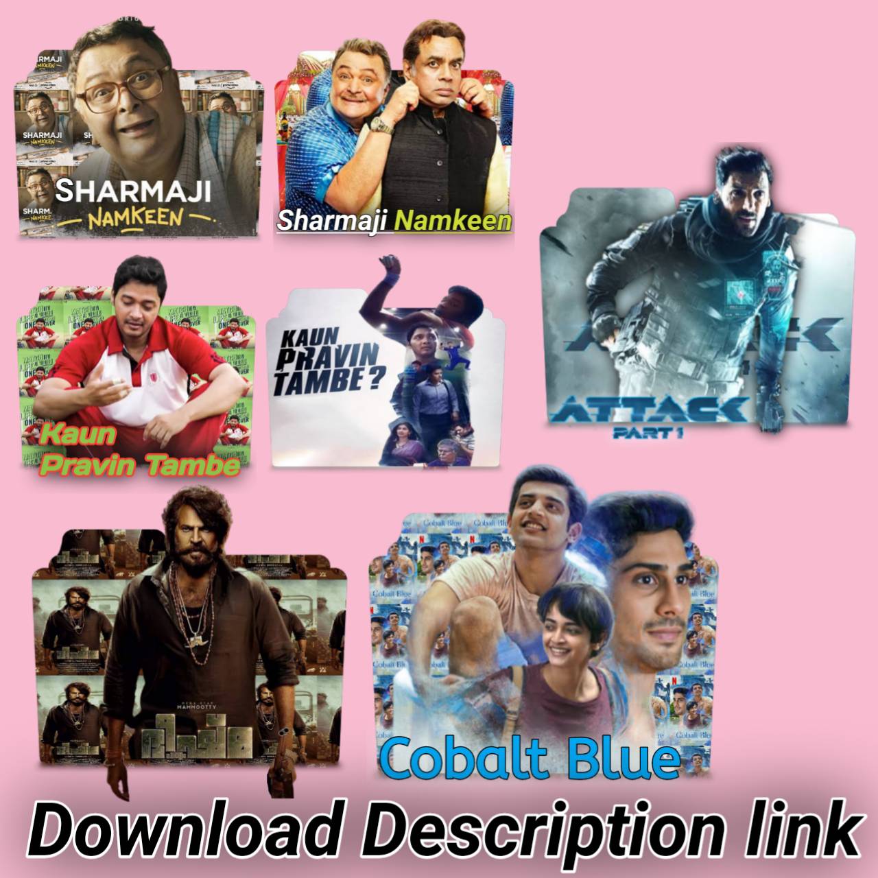 South Bollywood Mixed New Movies Folder icons by FilmsStarHD123 on