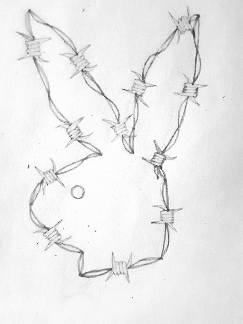 Barbed Wire Playboy Bunny Drawing by haleigh163 on DeviantArt