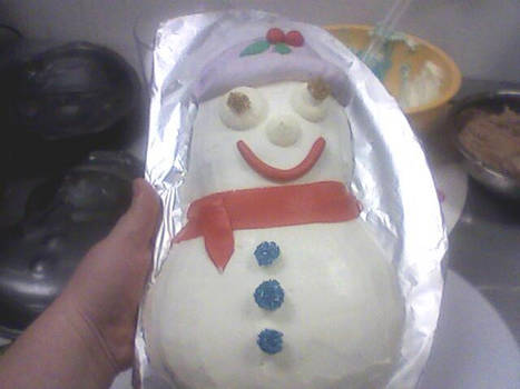 Snowman cake