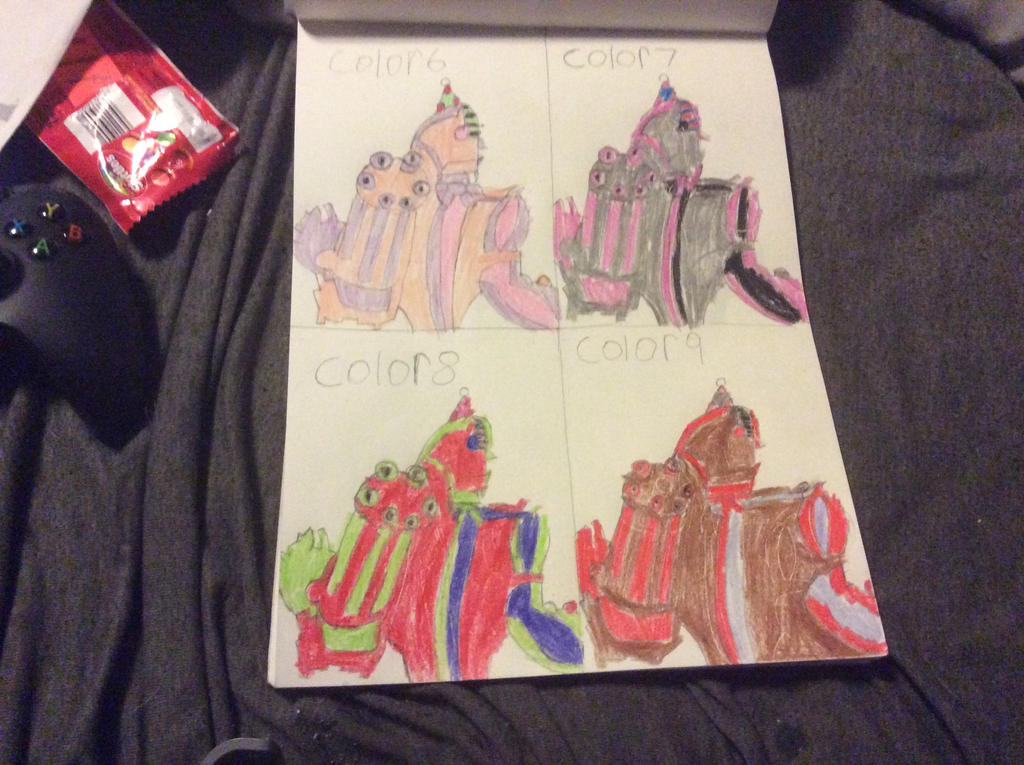 Prototype ennard colors 6 7 8 9 by Dedsec1999 on DeviantArt