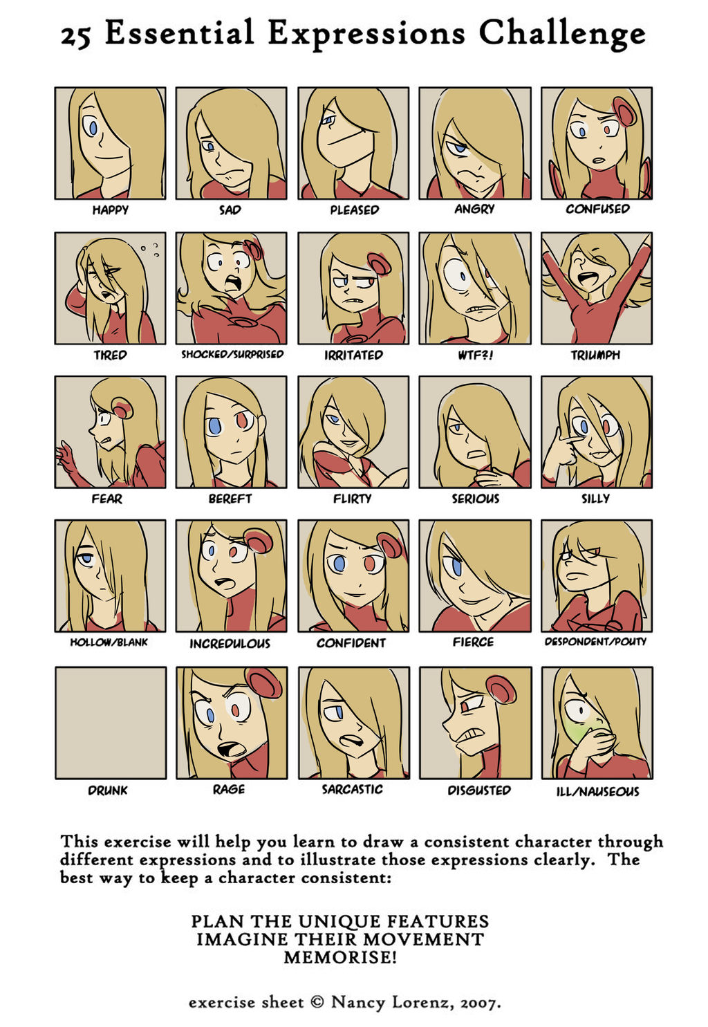 Sassy Expressionexpression 25 Essential Expressions - Sarah by BananimationOfficial on DeviantArt