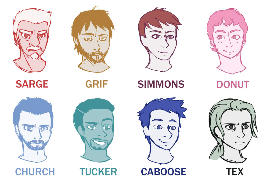 Rbj Face Example My Take On RvB Faces by BananimationOfficial on DeviantArt