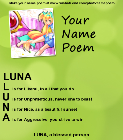 Luna Poem