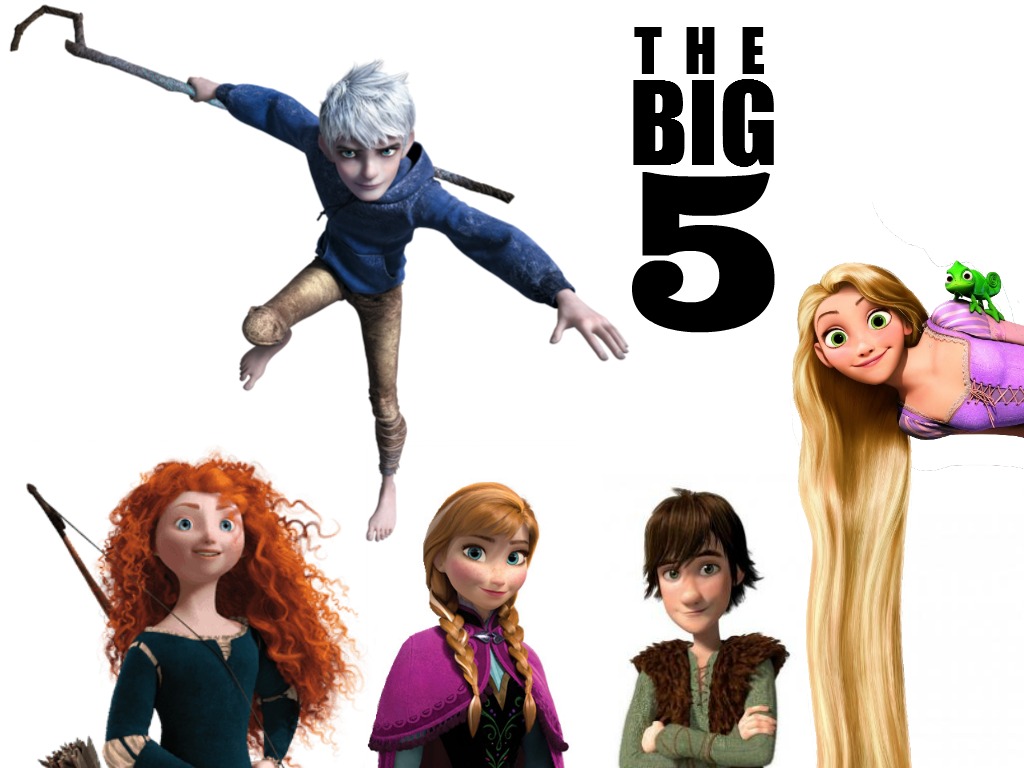 The Big Five Disney Dreamworks Pixar By Curlyfri On Deviantart