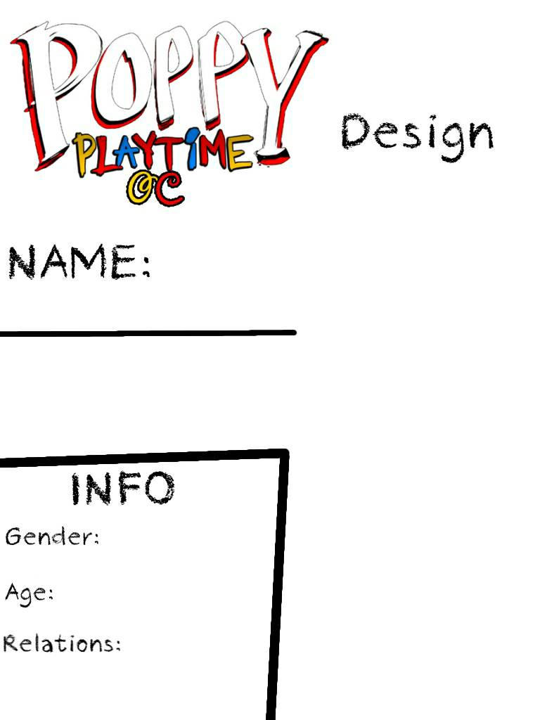 Poppy Playtime OC Sheet by Baileyboy2009 on DeviantArt