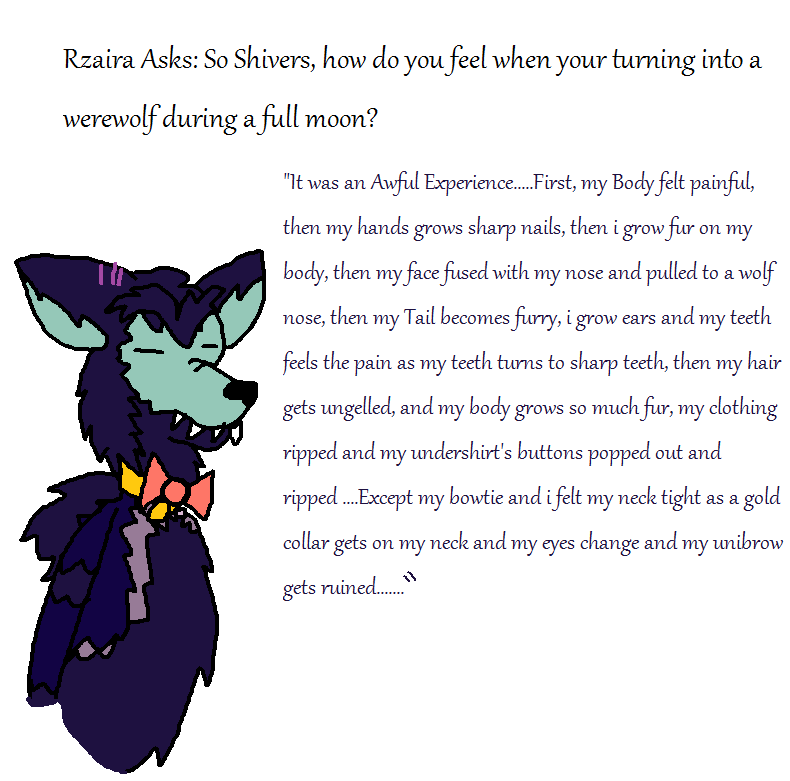 Ask Shivers the Wandering Werewolf Butler 2 by thehypercutter on DeviantArt