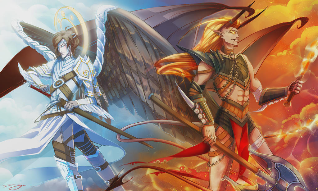 Eonwe and Gothmog by AYAMEKURE