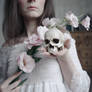 Flowers and skulls