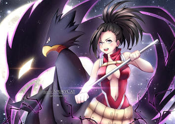 Momo and Tokoyami BNHA