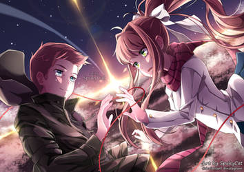 wallpaper on just monika ddlc deviantart