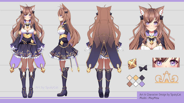 MixyMew - Vtuber Character Design