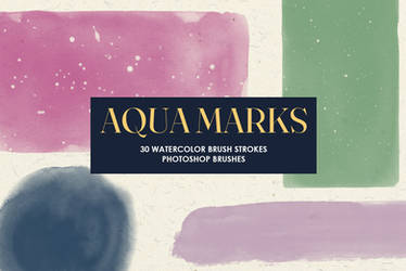30 Watercolor Brush Strokes Photoshop Brushes