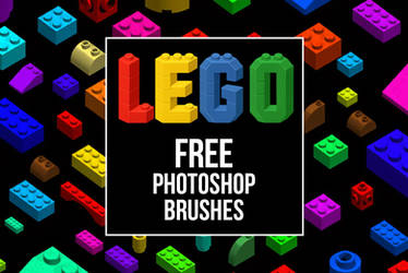 Free LEGO Bricks Photoshop Brushes