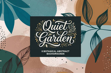 8 Botanical Abstract Backgrounds