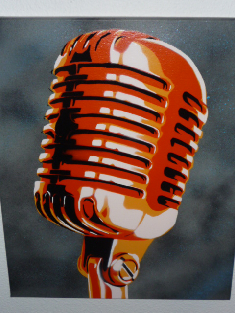 50s microphone orange