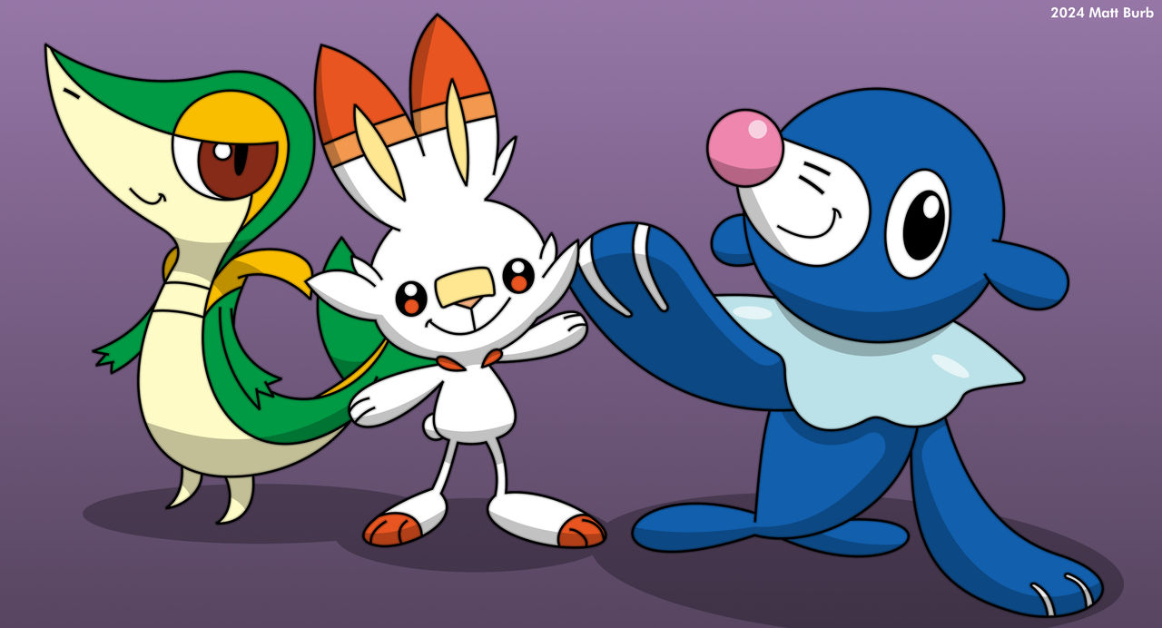 Snivy Scorbunny And Popplio By MattsArtParadise On DeviantArt snivy-scorbunny-and-popplio-by-mattsartparadise-on-deviantart