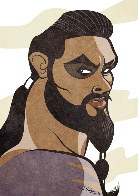 Game of Thrones - Khal Drogo Caricature