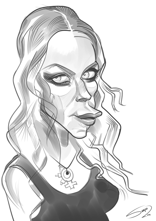 Angela Gossow sketch (Arch Enemy)