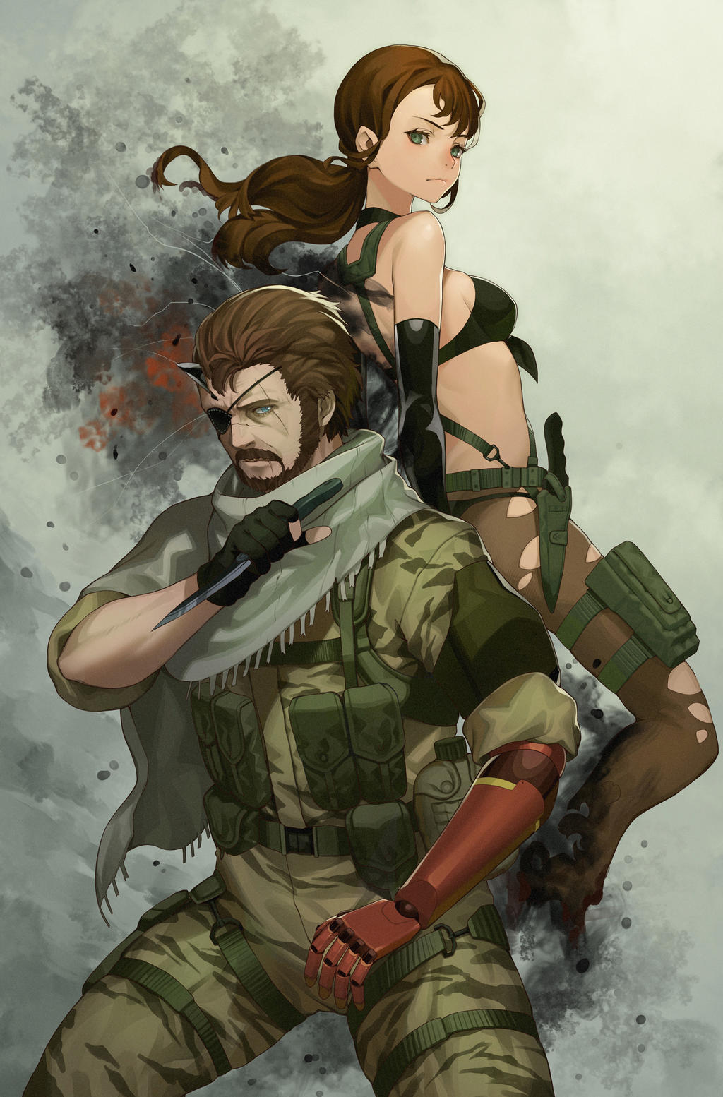 MGSV Bigboss n Quiet by Salmon88